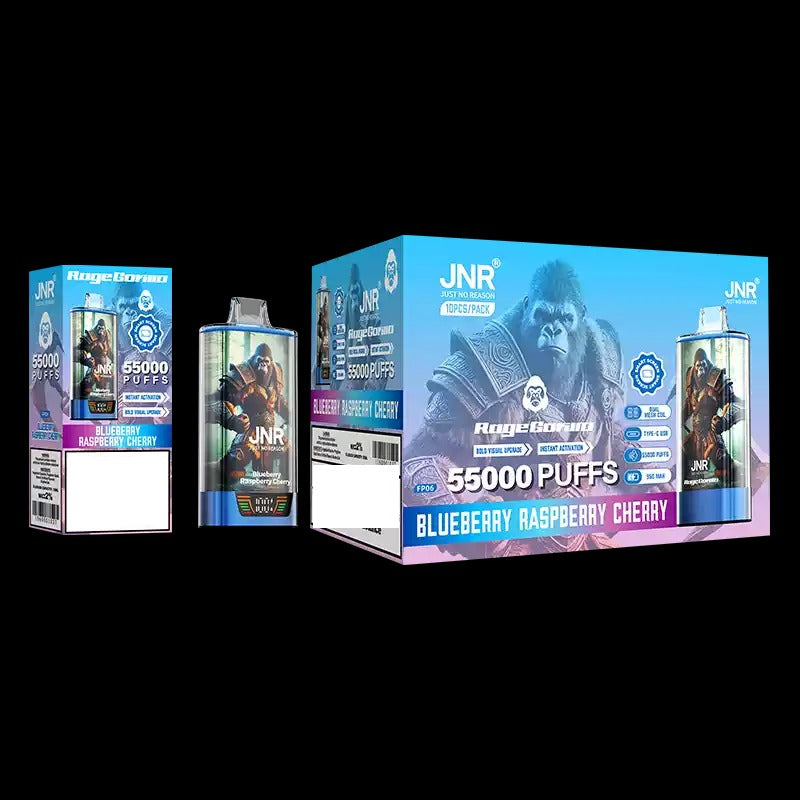 JNR RAGE GORILLA 55000 Puffs Dual Mesh Bulk Buy Rechargeable Disposable Vapes Wholesale