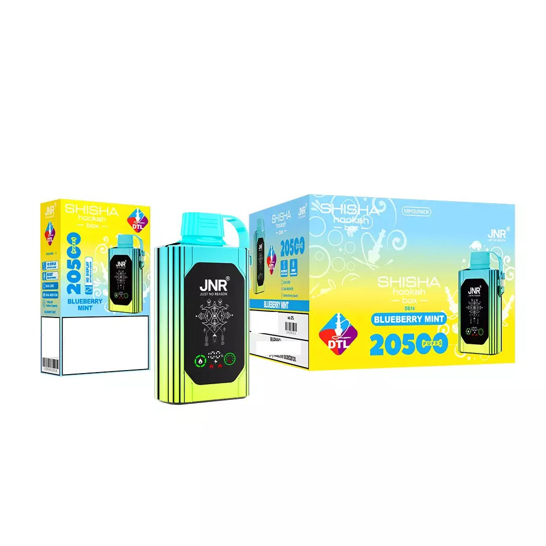 JNR Shisha Hookah Box 20500 Puffs Dual Mesh HD Display Bulk Buy Rechargeable Disposable Vapes Wholesale