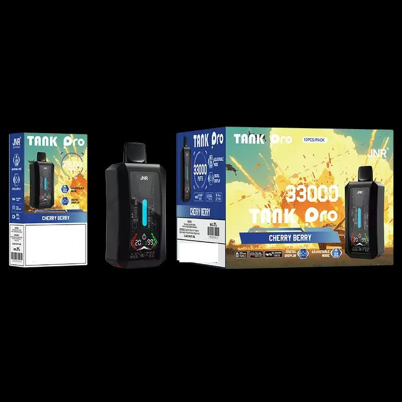 JNR TANK PRO 33000 Puff Disposable Vape Crafted for European Professional Vape Distributors