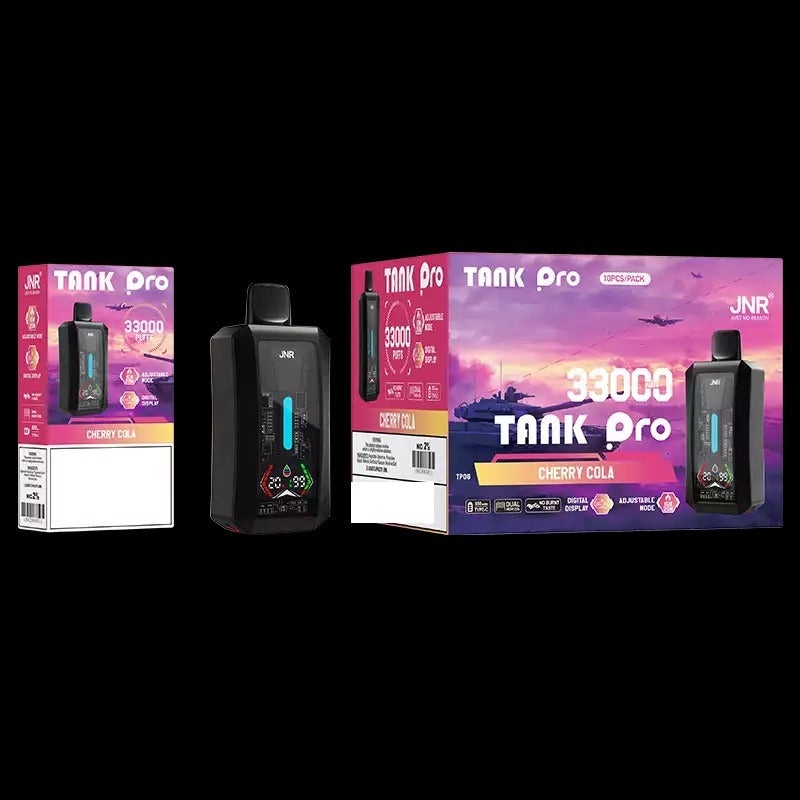 JNR TANK PRO 33000 Puff Disposable Vape Crafted for European Professional Vape Distributors