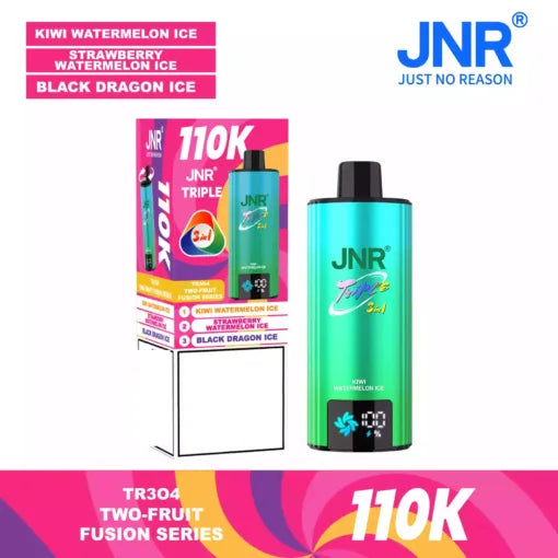 JNR TRIPLE 3 IN 1 110000 Puffs 3 Separate Adjustable Dual Mesh Coil Disposable Vape Wholesale Bulk Buy