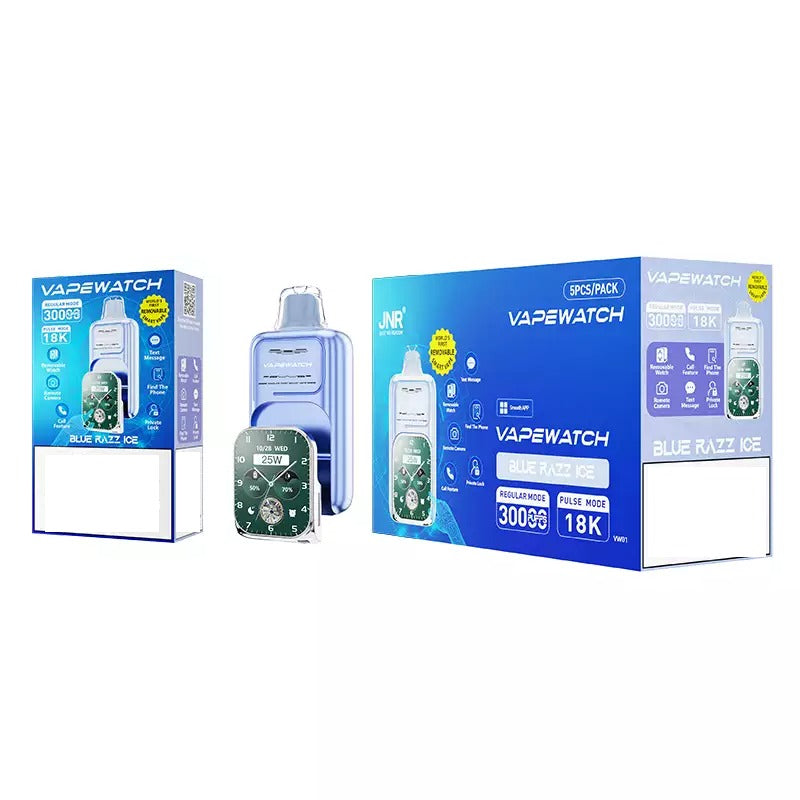 JNR Vape Watch 30000 Puffs Dual Mesh Smart Device Bulk Buy Rechargeable Disposable Vapes Wholesale