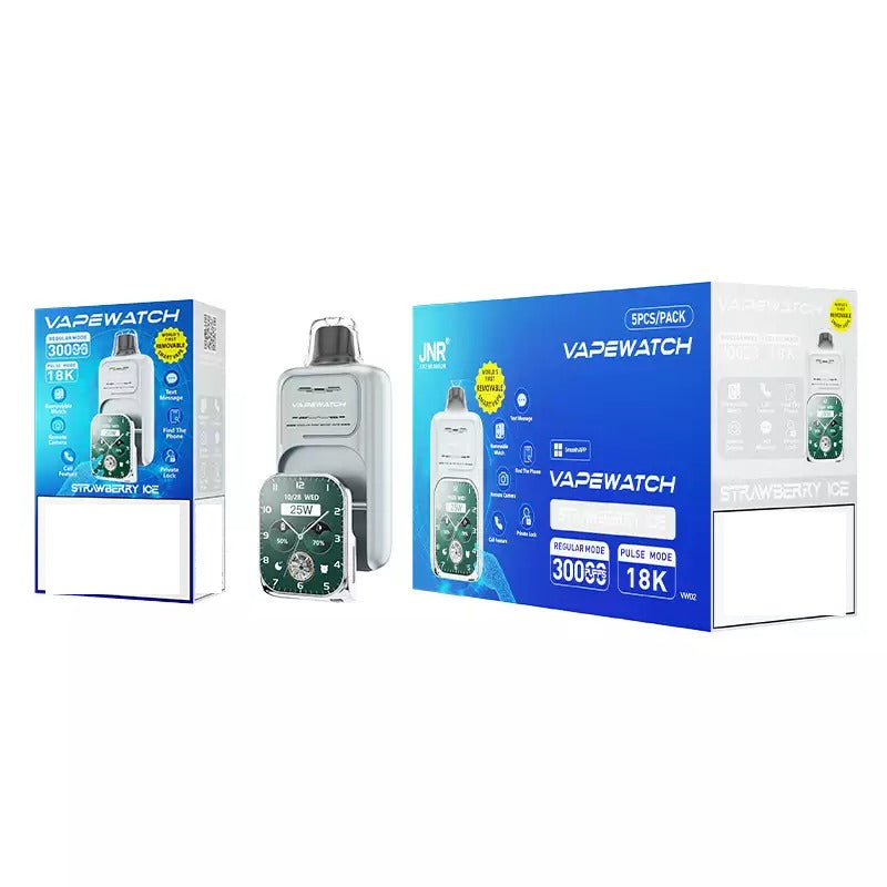 JNR Vape Watch 30000 Puffs Dual Mesh Smart Device Bulk Buy Rechargeable Disposable Vapes Wholesale