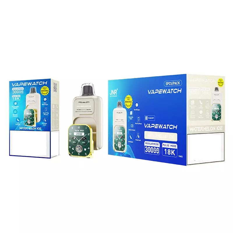 JNR Vape Watch 30000 Puffs Dual Mesh Smart Device Bulk Buy Rechargeable Disposable Vapes Wholesale