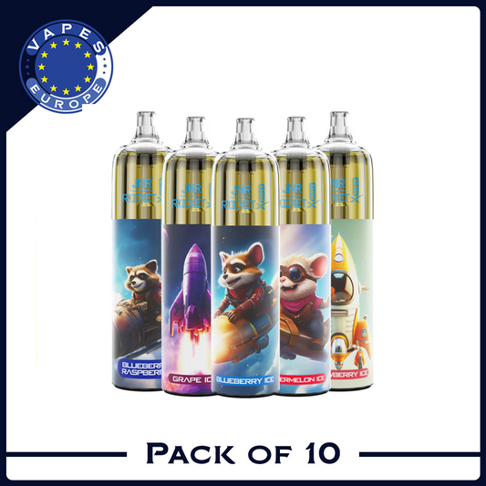 JNR Rocket X 12400 Züge Einweg-E-Zigarette (10er-Packung) 21 Geschmacksrichtungen