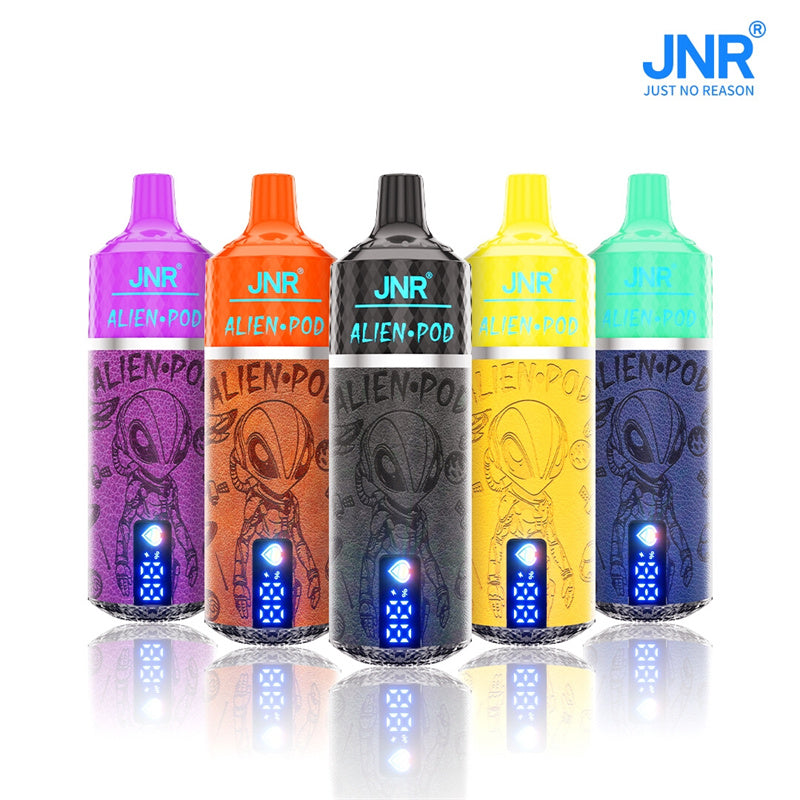 2024 New Factory Jnr Alien Pod 13000 Puffs Direct 100% Original Disposable Vape Wholesale Rechargeable