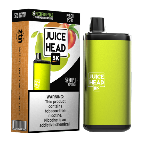 Juice Head Einweg-Dampfreiniger – Pfirsich-Birne
