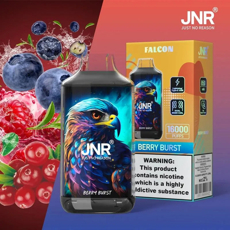 JNR Falcon 16000 Puffs Disposable Vape 850mAh 22ml 28 Flavors