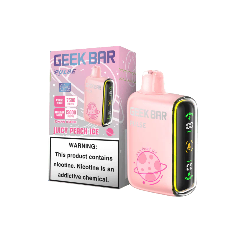 Juicy Peach Ice Geek Bar Pulse 15000