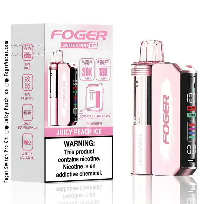 Juicy Peach Ice - Foger Switch Pro 30K Disposable Kit