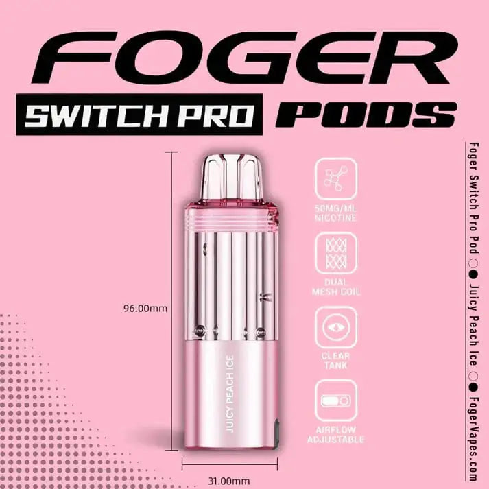 Juicy Peach Ice - Foger Switch Pro 30K Disposable Pod