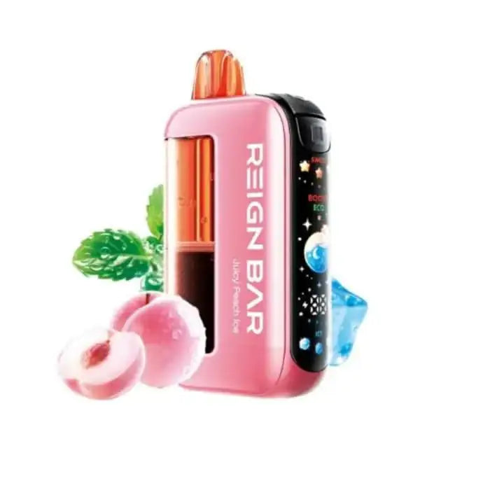 Juicy Peach Ice - Reign Bar Mana 50k Disposable Vape