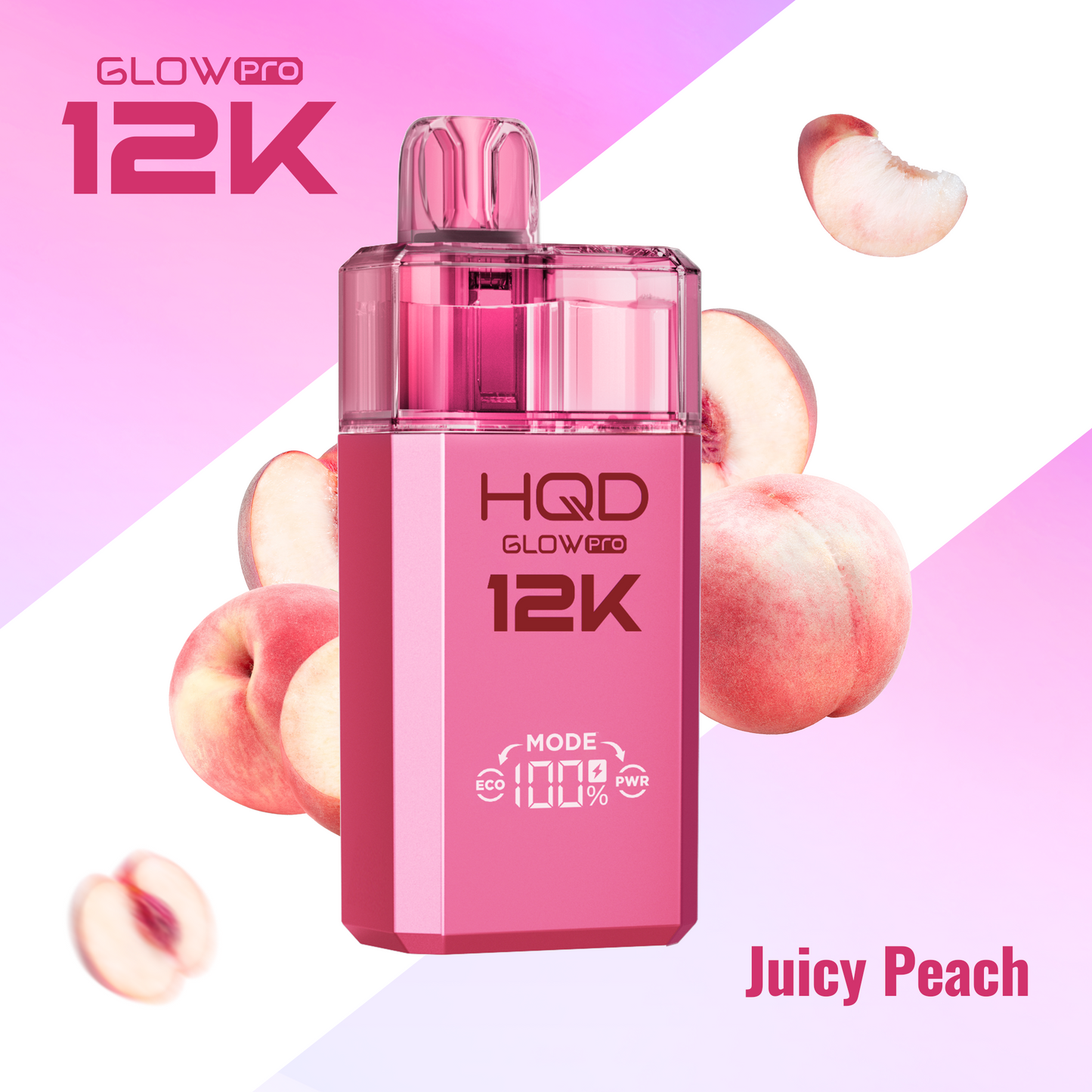 HQD Glow Pro 12k Prefilled Pod Vape Kit - Box of 5