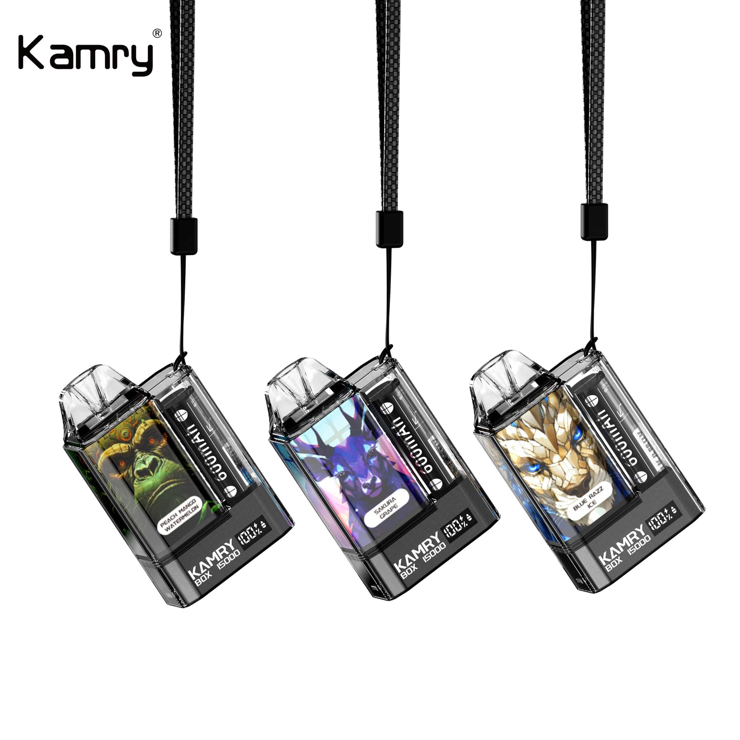 Kamry Box 15000 Puffs Disposable Vape Wholesale-500mAh battery, 30ml E-liquid, Multiple Nicotine 10 Flavors