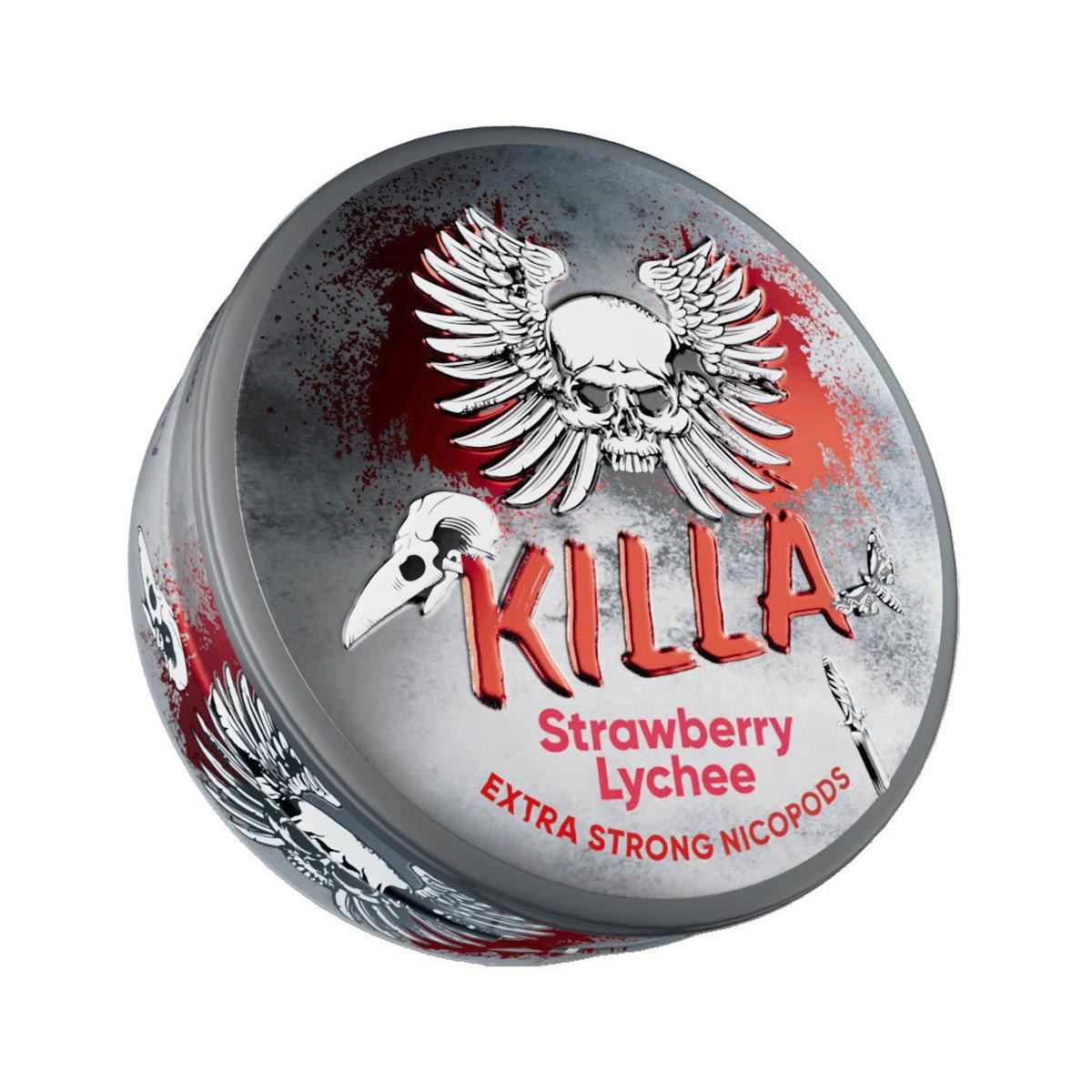 Erdbeer-Litschi-Killa-Nikotin-Snus-Beutel