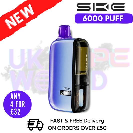 Kiwi-Passionsfrucht SKE SIKARY 6000 PUFF 6K Einweg-Set