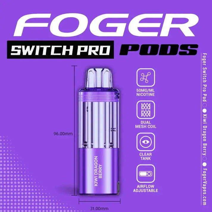 Kiwi Dragon Berry - Foger Switch Pro 30K Disposable Pod