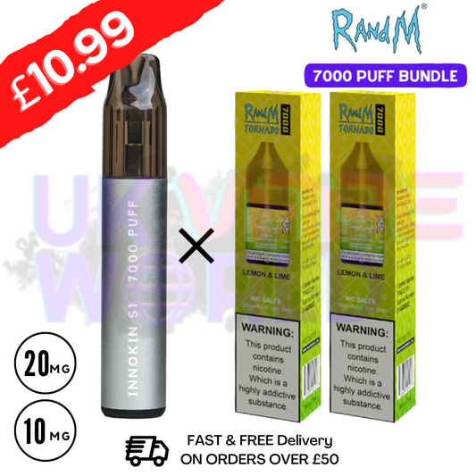 LEMON LIME - RandM Tornado 7000 Puff (Nachfüllpaket) Kit