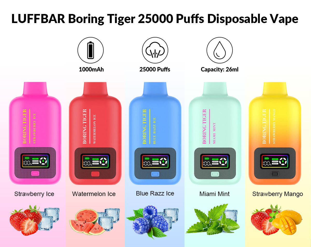LUFFBAR Boring Tiger 25000 Züge Einweg-E-Zigarette Großhandel 
