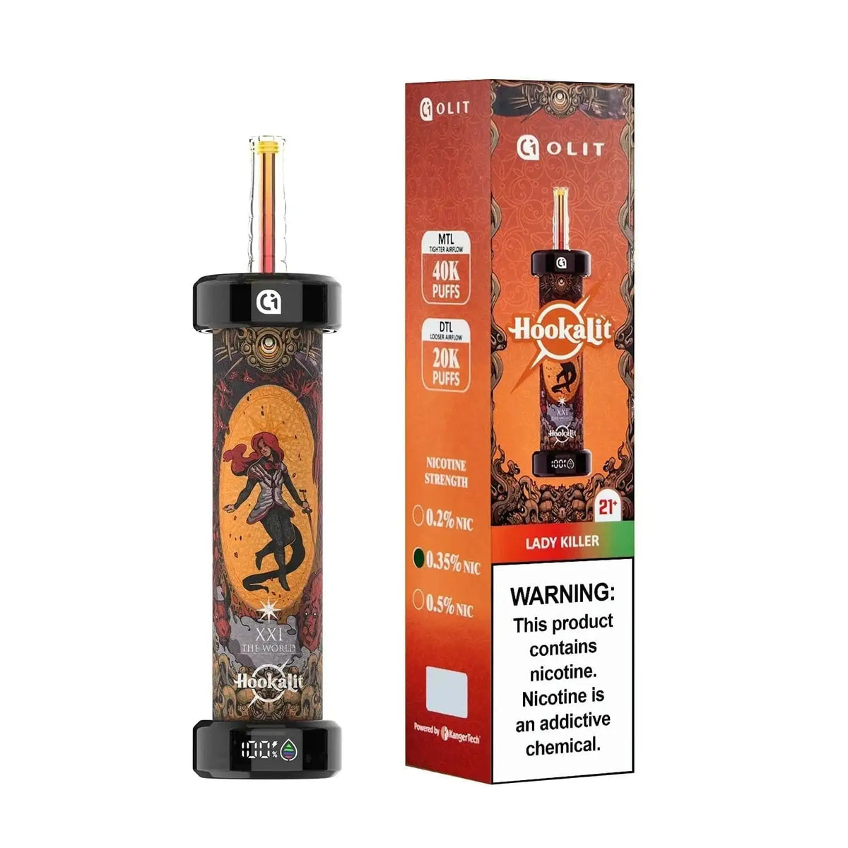 Lady Killer - Olit Hookalit 40K Disposable E-Hookah