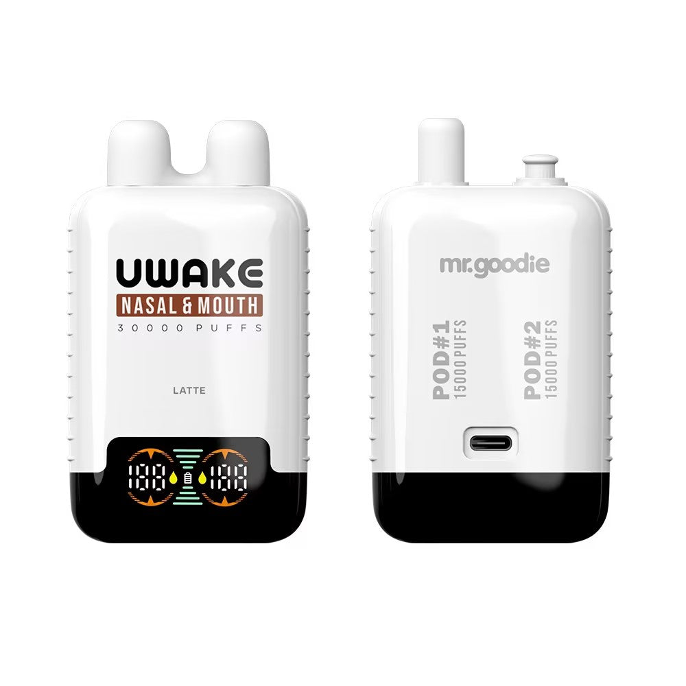 Vap Mod Uwake 30000 Puffs 30K Nasal and MouthDisposable Vape 23ml 12 Flavors