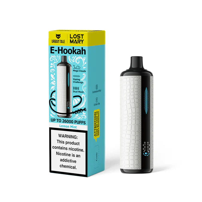 Lemon Mint Urban Tale x Lost Mary E-Hookah 26000