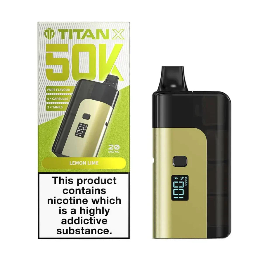 Titan X 50K Prefilled Pod Kit - Box of 5
