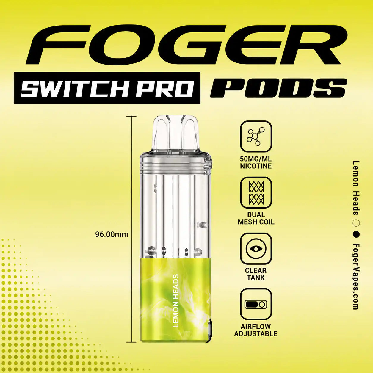 Lemon Heads - Foger Switch Pro 30K Disposable Pod