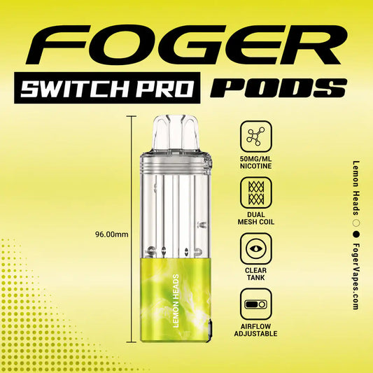 Lemon Heads - Foger Switch Pro 30K Disposable Pod