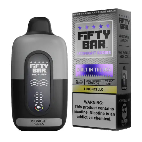 Limoncello - Fifty Bar Midnight Series 20k Disposable Vape