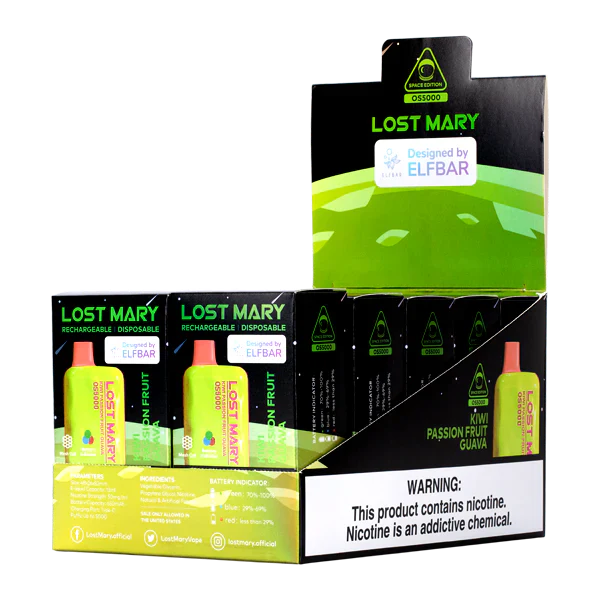 Kiwi Passion Fruit Guava Lost Mary OS5000