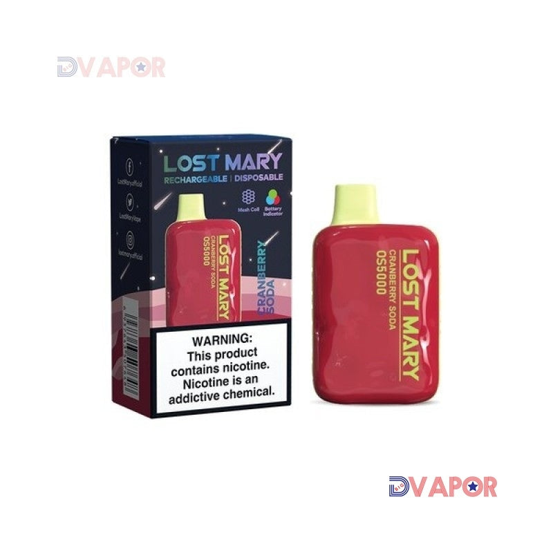 CLEARANCE (Non-Refundable) Lost Mary OS5000 by EBDESIGN Disposable | 5000 Puff Rechargeable | 5% Disposable Vape