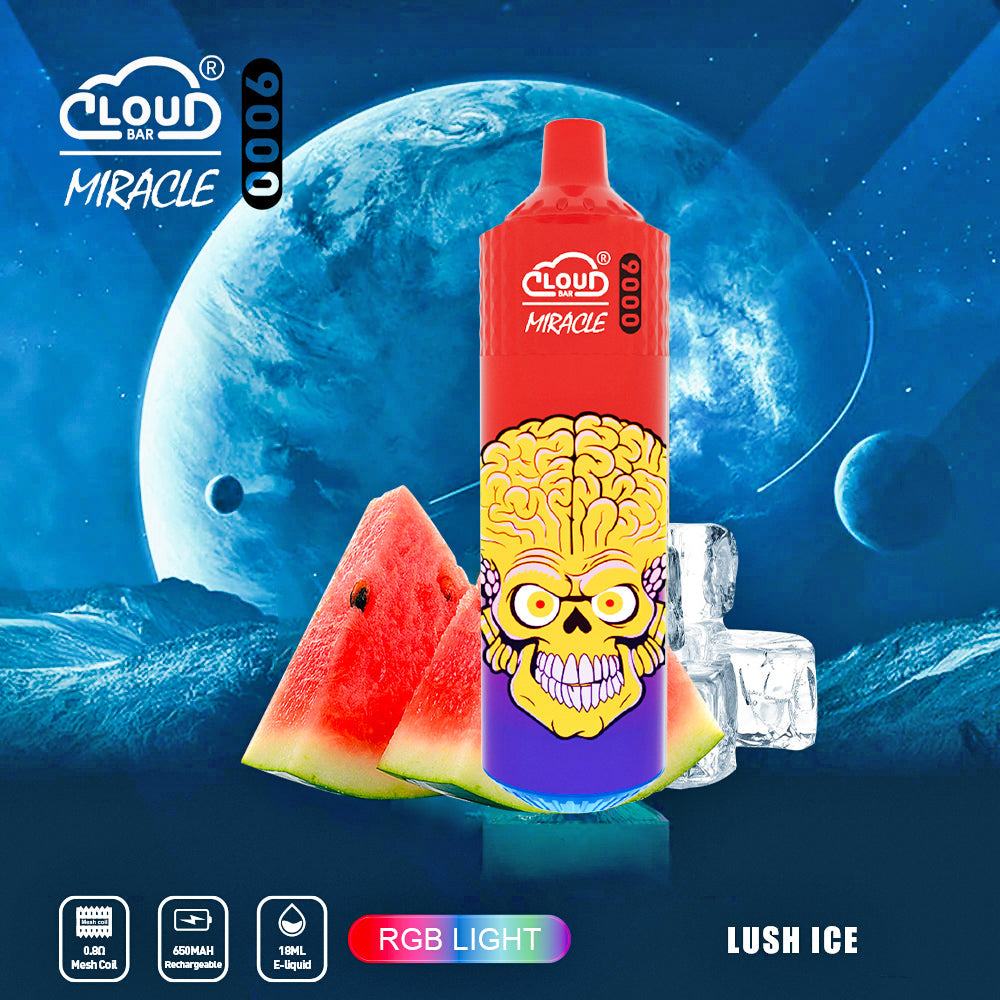 Cloud Bar 9000 Puffs  650mAh Mesh Coil 18ML  5% Rechargeable E Cigarettes Vapes Pen 18ml for Cigarettes Lovers 11 Flavors