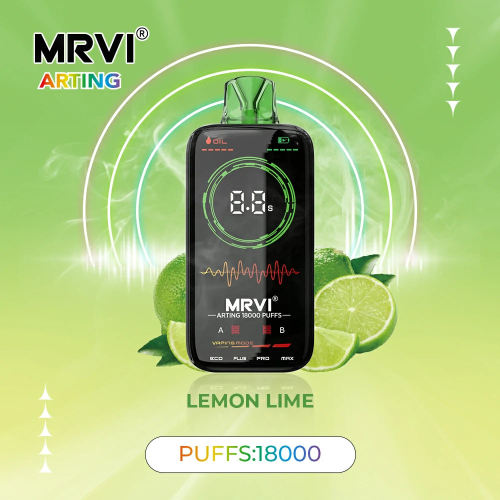 MRVI Arting 18000 Puffs Dual Mesh Full Screen Display Bulk Buy Rechargeable Disposable Vapes Wholesale