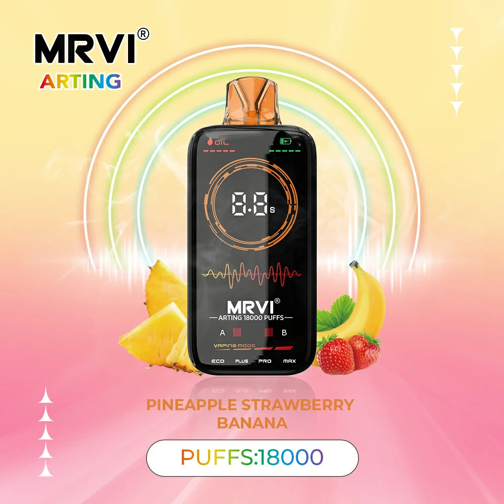 MRVI Arting 18000 Puffs Dual Mesh Full Screen Display Bulk Buy Rechargeable Disposable Vapes Wholesale