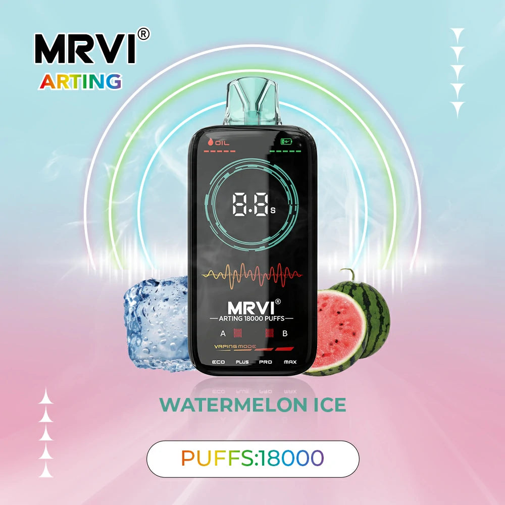 MRVI Arting 18000 Puffs Dual Mesh Full Screen Display Bulk Buy Rechargeable Disposable Vapes Wholesale