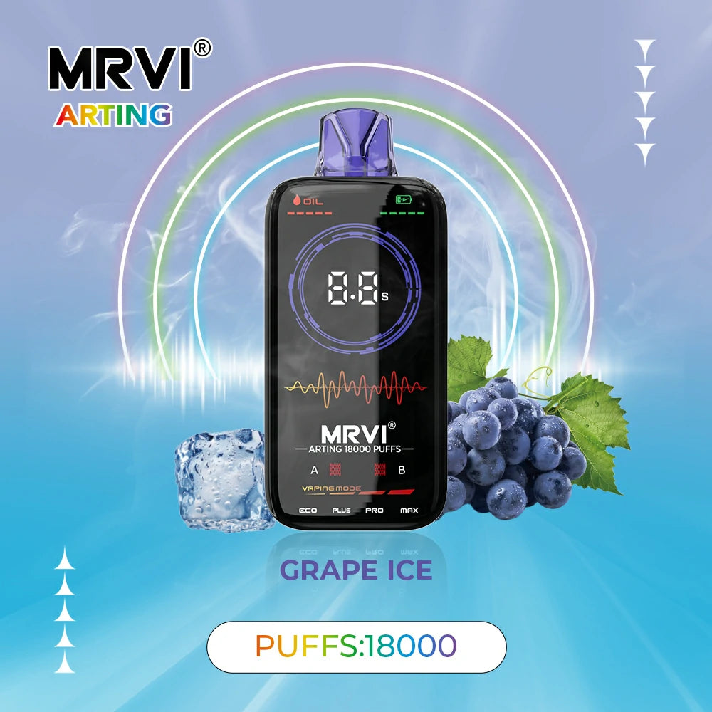 MRVI Arting 18000 Puffs Dual Mesh Full Screen Display Bulk Buy Rechargeable Disposable Vapes Wholesale