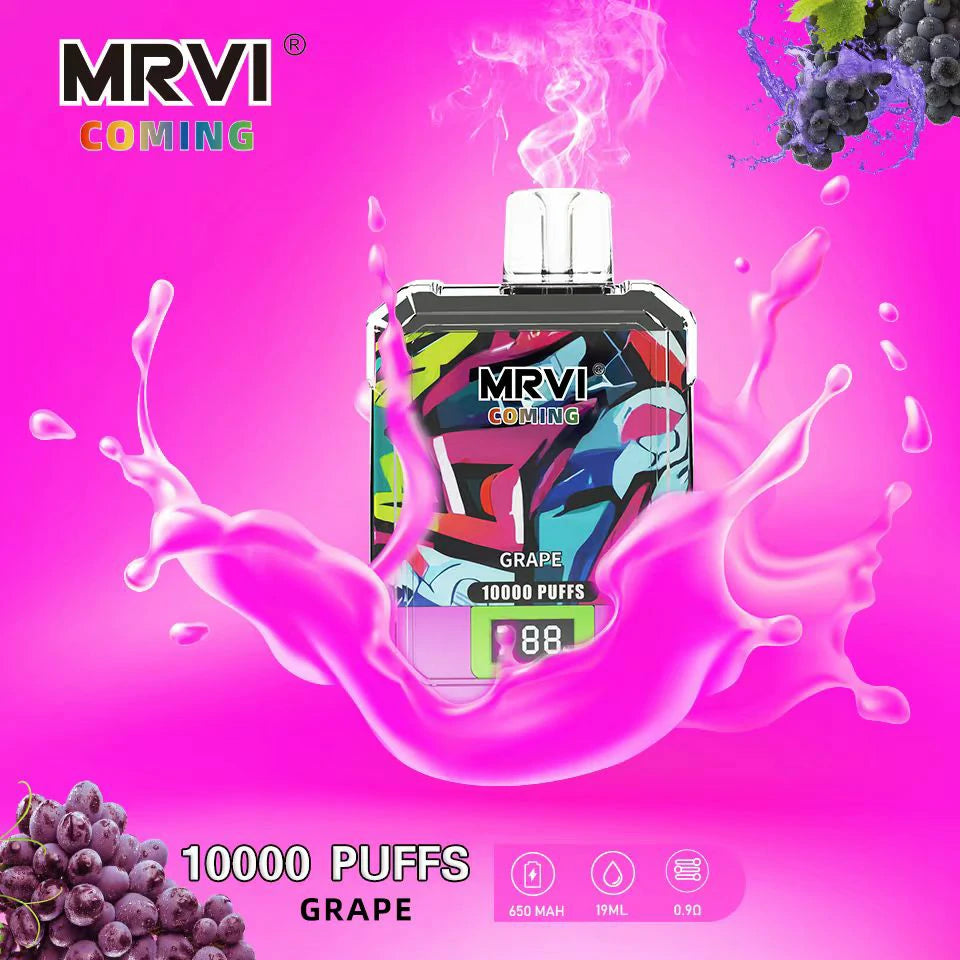 MRVI COMING 10000 Puffs Digital Screen Bulk Buy Rechargeable Disposable Vapes Wholesale