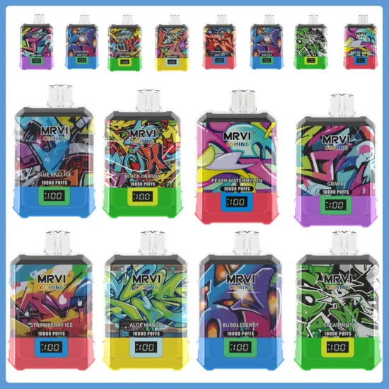 MRVI COMING 10000 Puffs Digital Screen Bulk Buy Rechargeable Disposable Vapes Wholesale