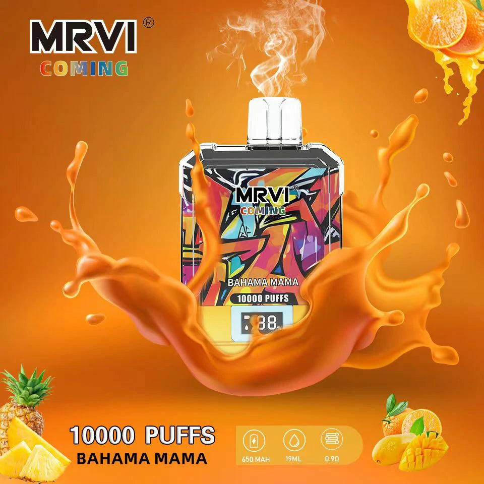 MRVI COMING 10000 Puffs Digital Screen Bulk Buy Rechargeable Disposable Vapes Wholesale
