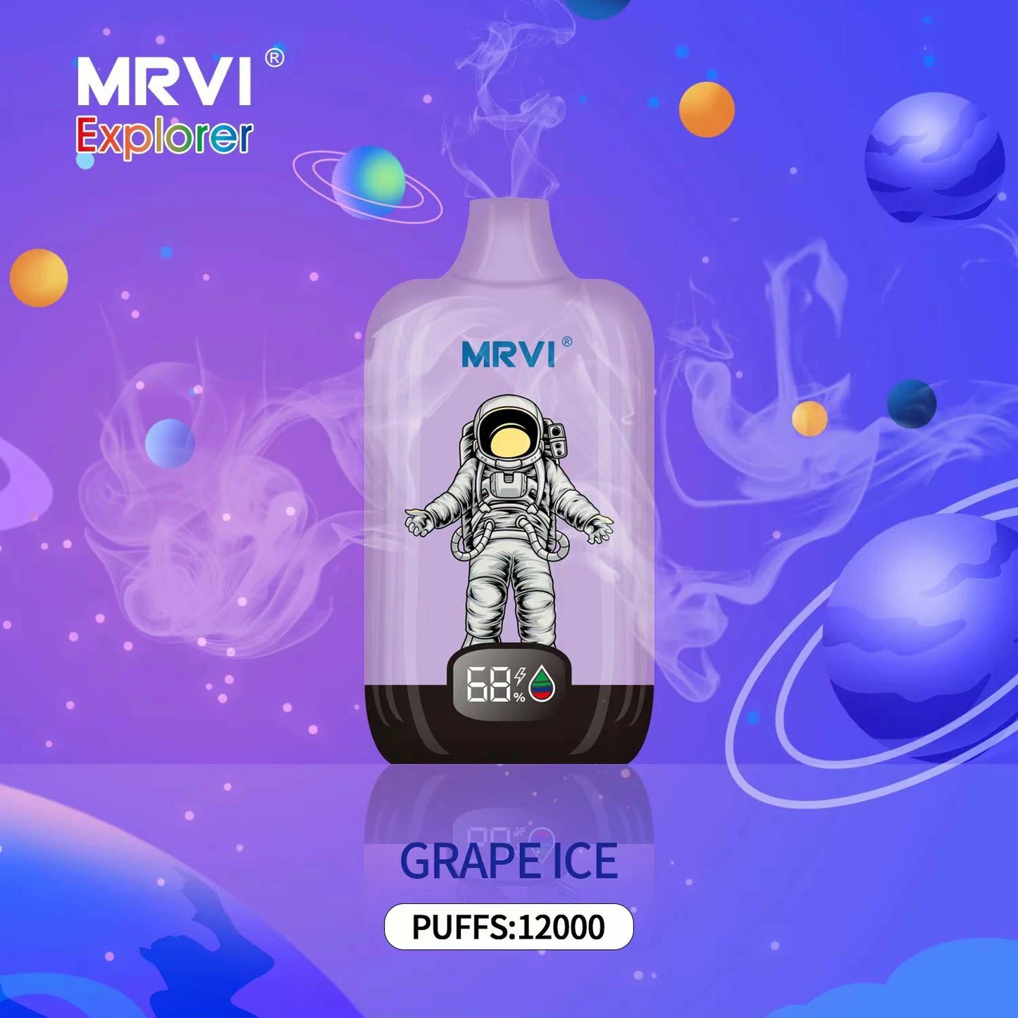 MRVI Explorer 12000 Puffs Digital Screen Bulk Buy Rechargeable Disposable Vapes Wholesale