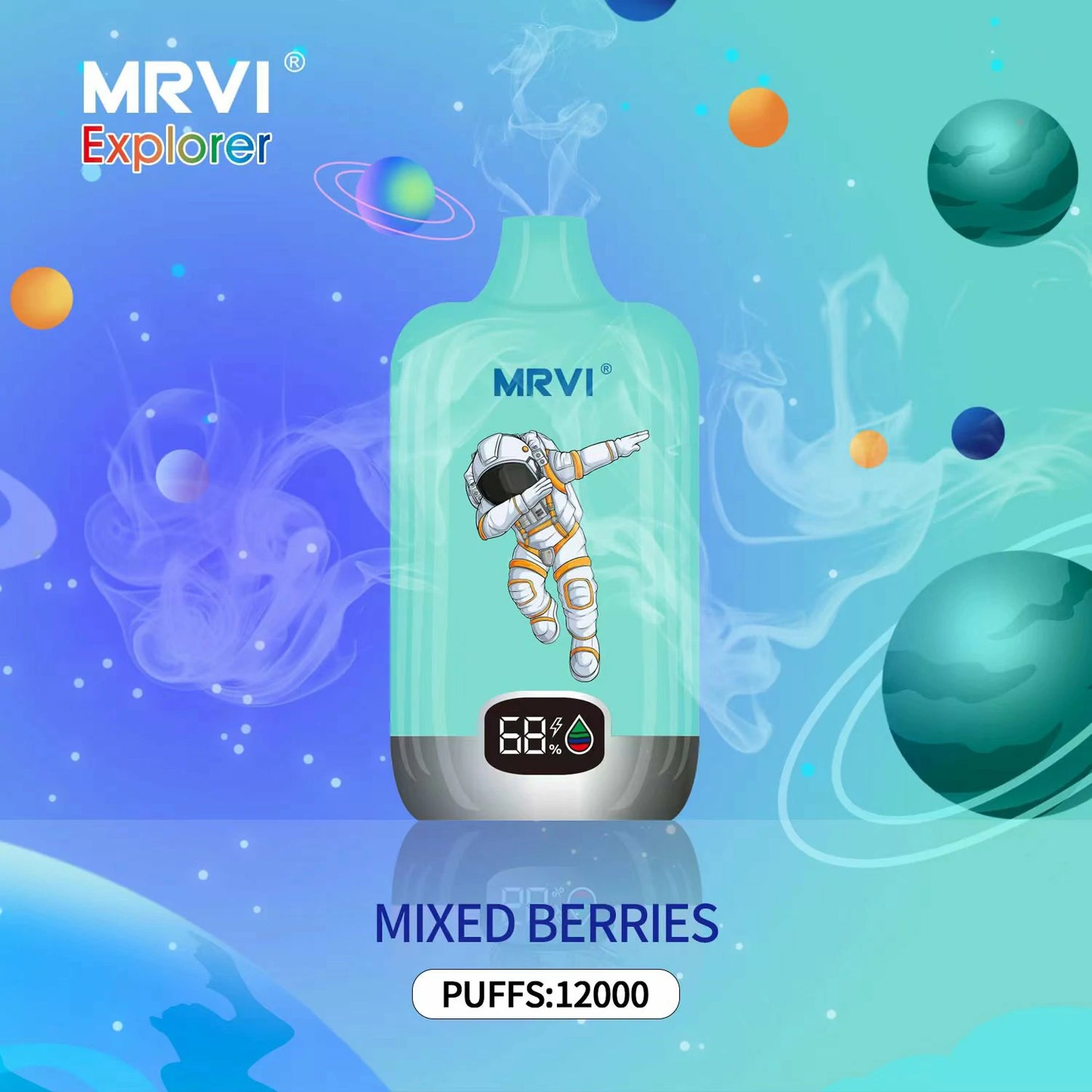 MRVI Explorer 12000 Puffs Digital Screen Bulk Buy Rechargeable Disposable Vapes Wholesale