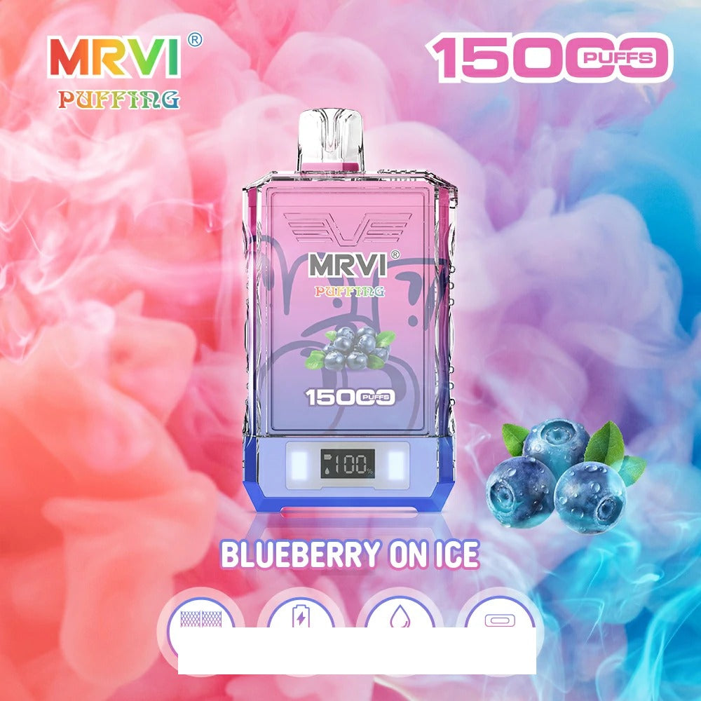 MRVI PUFFING 15000 Puffs Dual Mesh Digital Screen Bulk Buy Rechargeable Disposable Vapes Wholesale