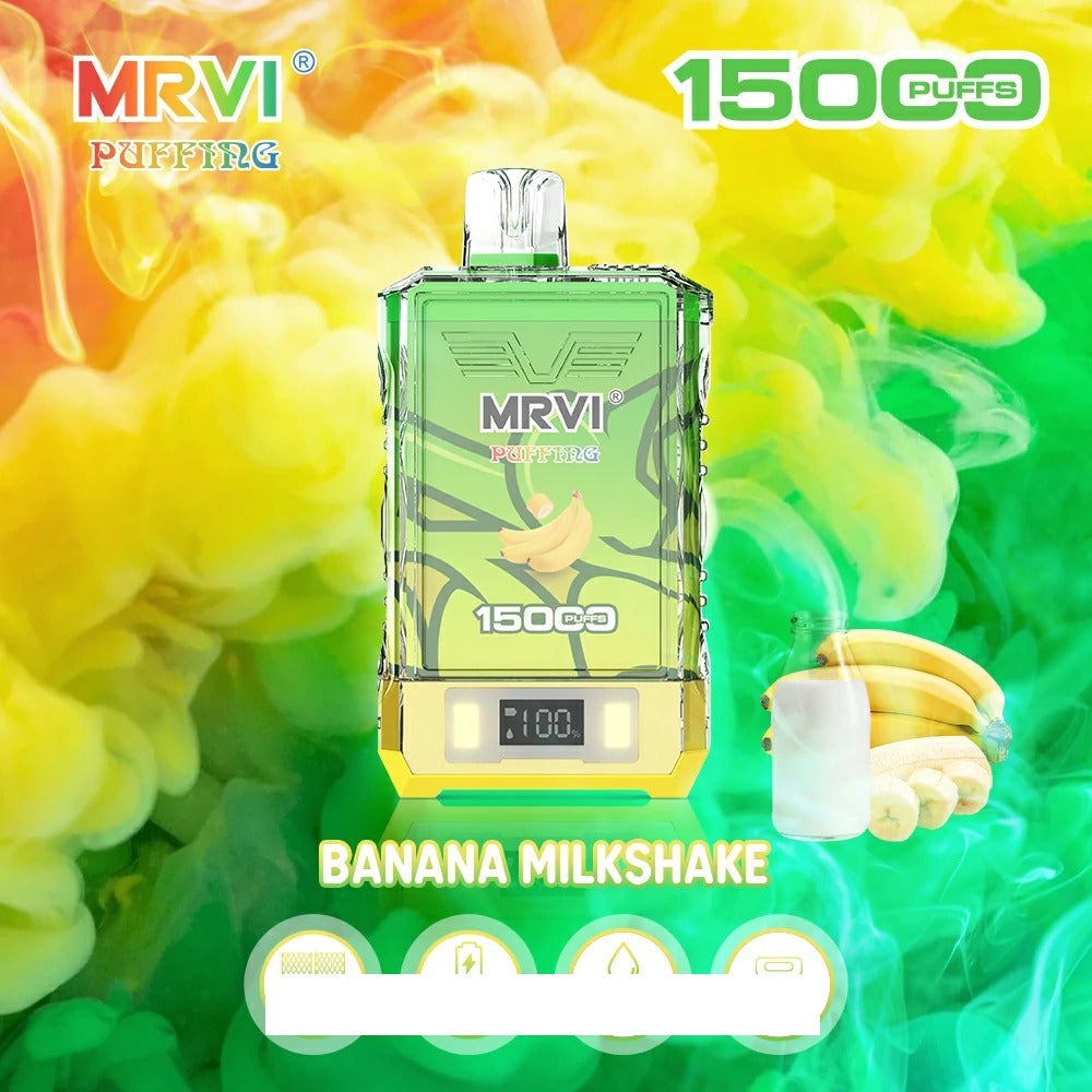 MRVI PUFFING 15000 Puffs Dual Mesh Digital Screen Bulk Buy Rechargeable Disposable Vapes Wholesale