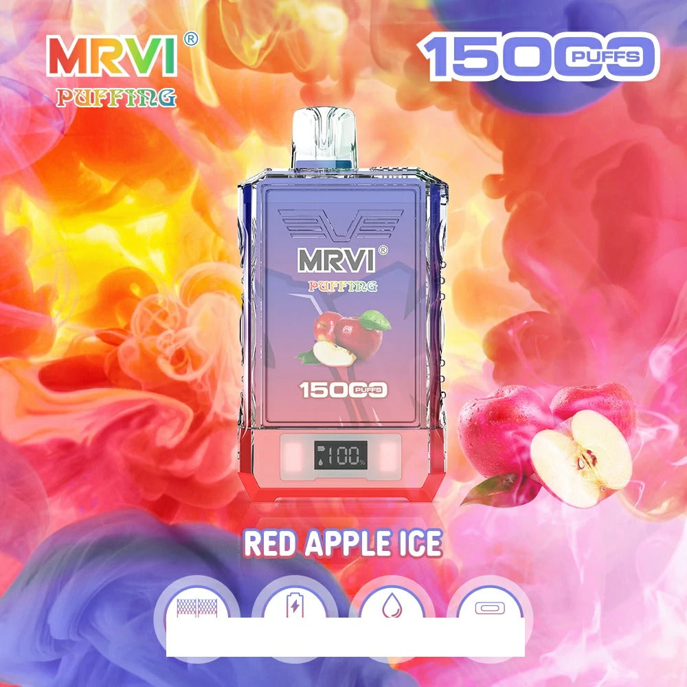 MRVI PUFFING 15000 Puffs Dual Mesh Digital Screen Bulk Buy Rechargeable Disposable Vapes Wholesale