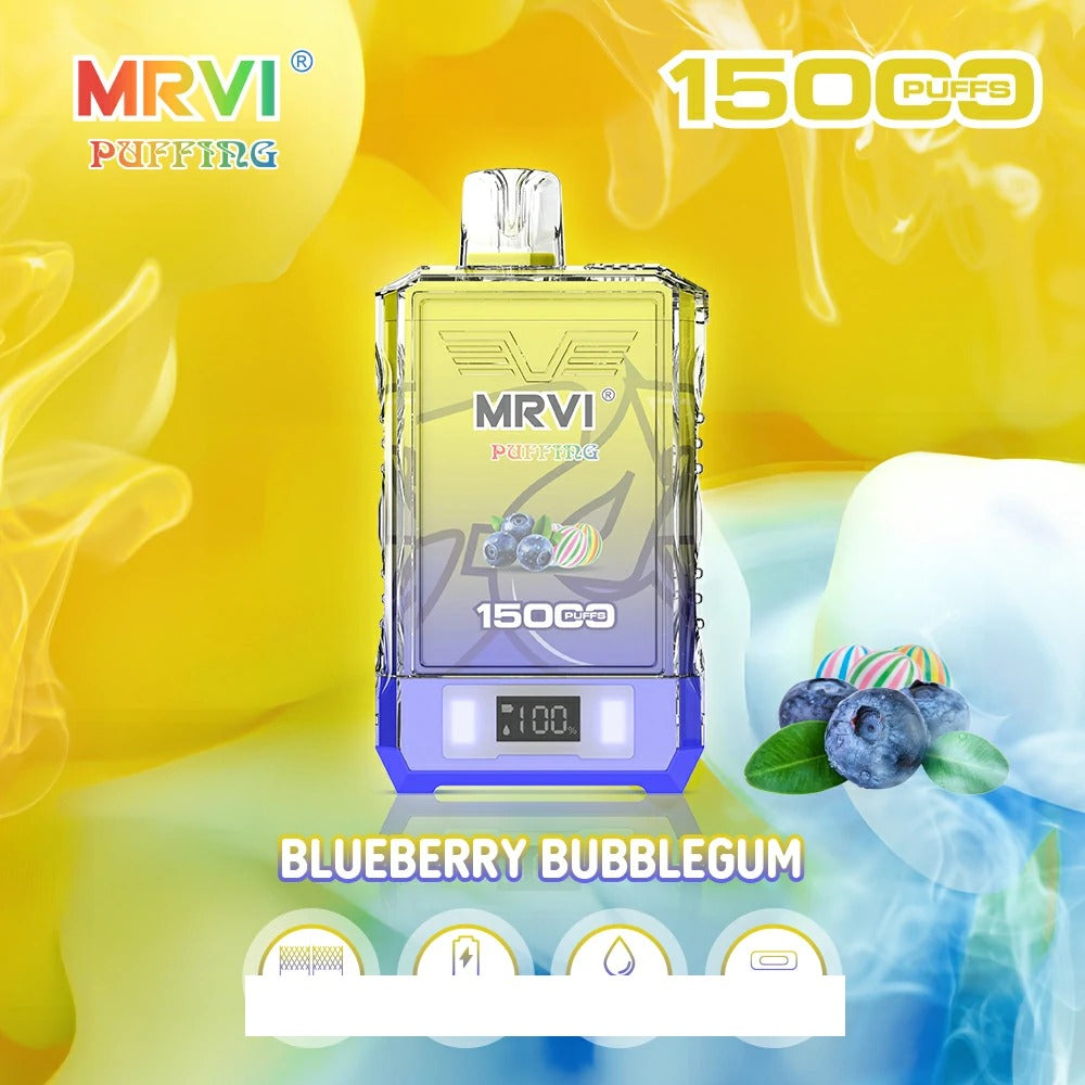 MRVI PUFFING 15000 Puffs Dual Mesh Digital Screen Bulk Buy Rechargeable Disposable Vapes Wholesale
