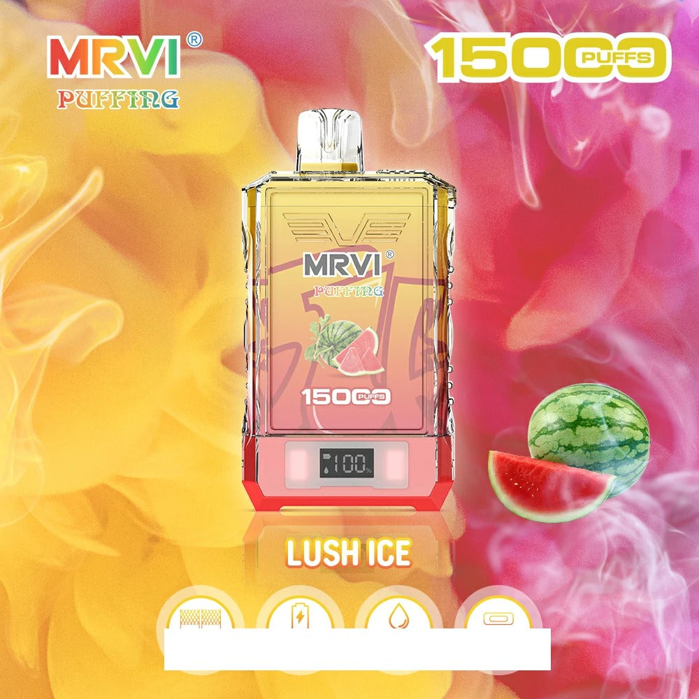 MRVI PUFFING 15000 Puffs Dual Mesh Digital Screen Bulk Buy Rechargeable Disposable Vapes Wholesale