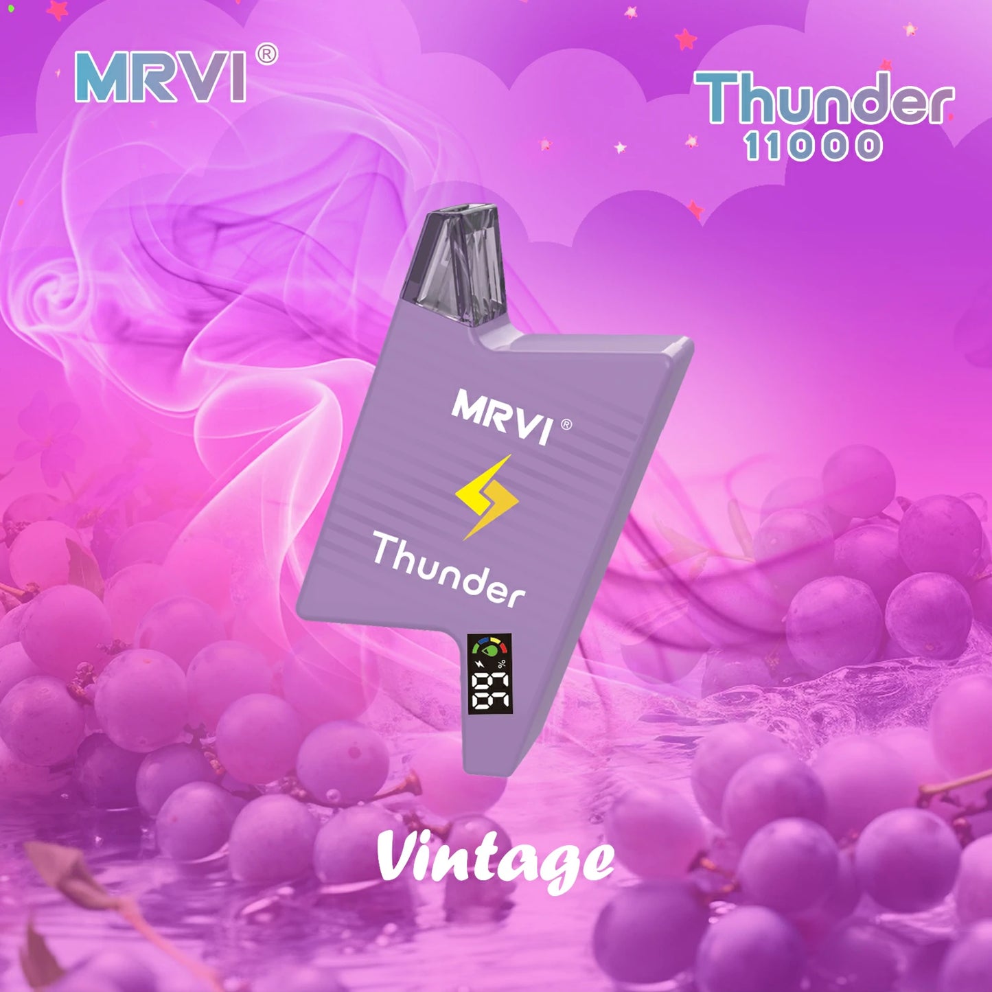 MRVI Thunder 11000 Puffs Digital Screen Bulk Buy Rechargeable Disposable Vapes Wholesale