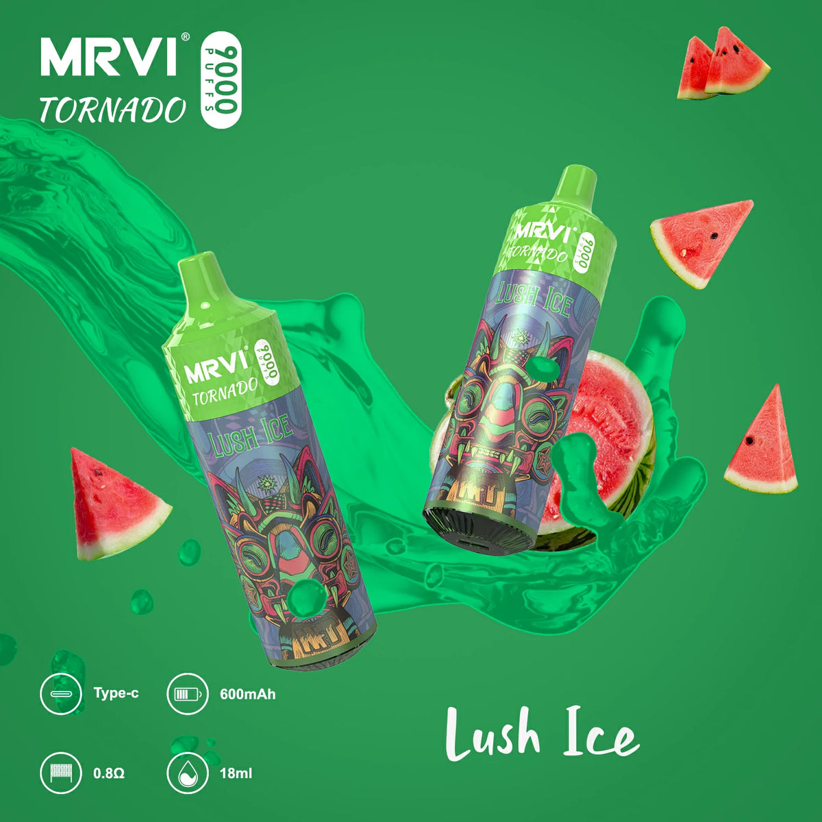 MRVI Tornado 9000 Puffs Bulk Buy Rechargeable Disposable Vapes Wholesale
