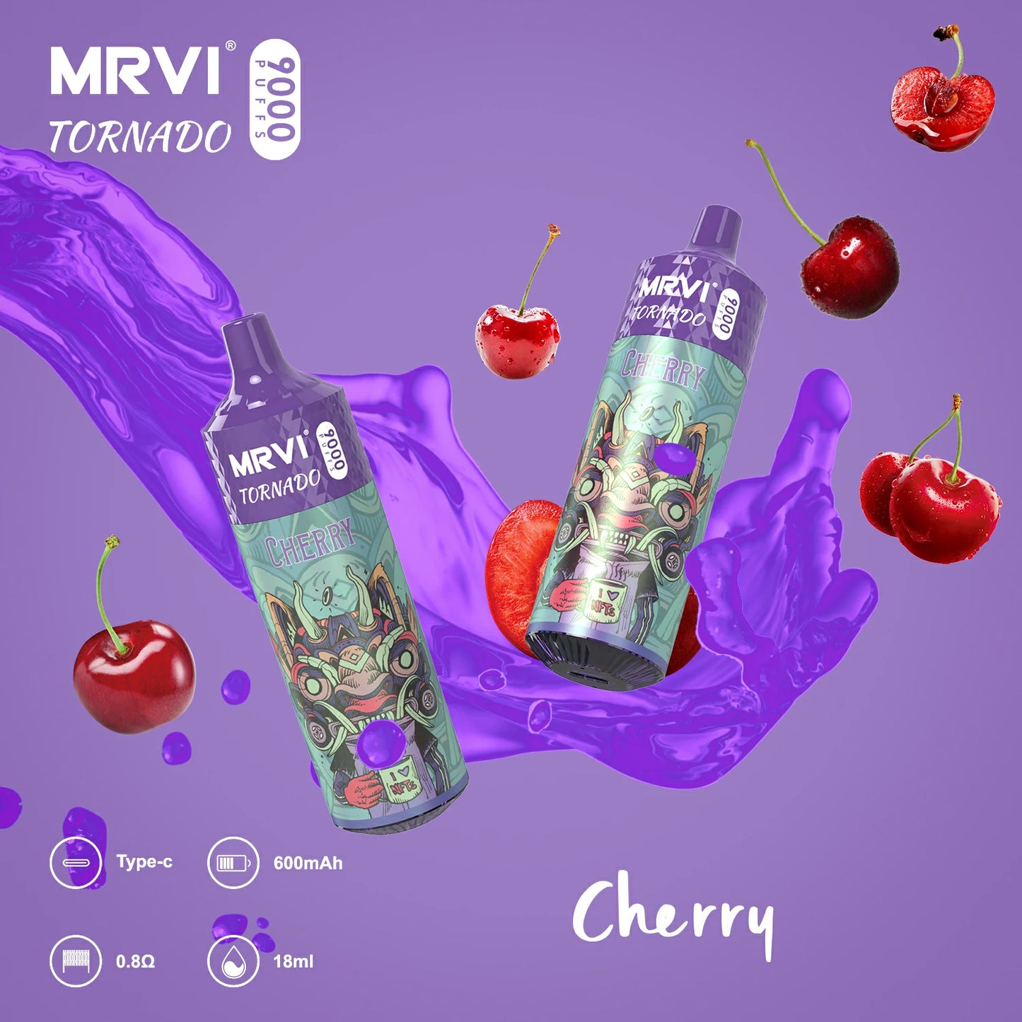 MRVI Tornado 9000 Puffs Bulk Buy Rechargeable Disposable Vapes Wholesale